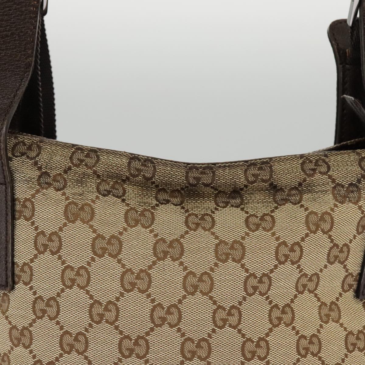 GUCCI GG Canvas Shoulder Bag Beige 122793 98853