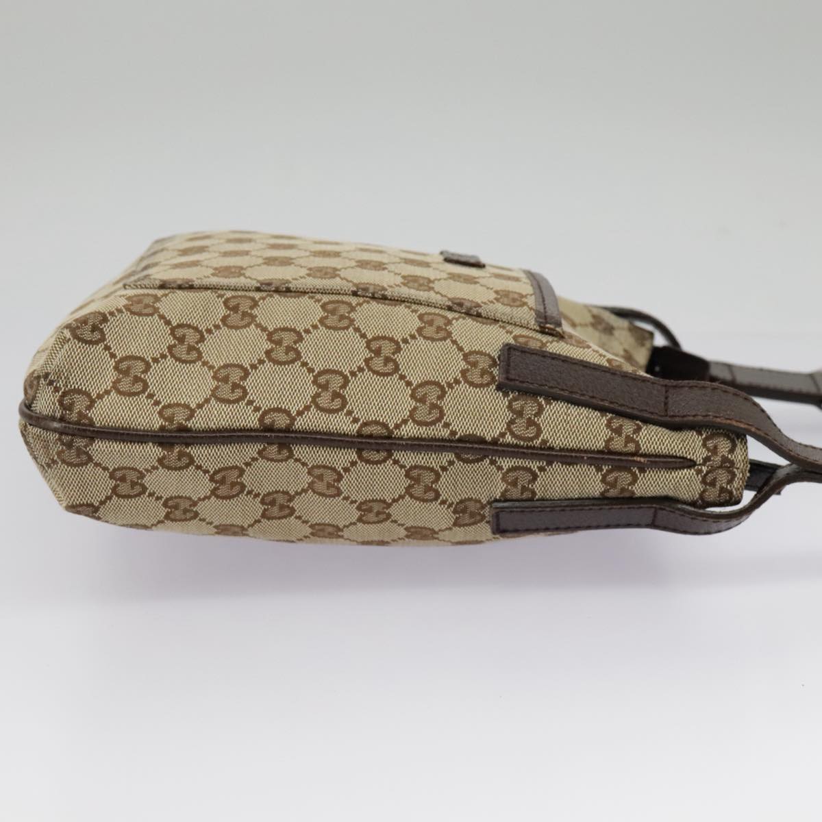 GUCCI GG Canvas Shoulder Bag Beige 122793 98853