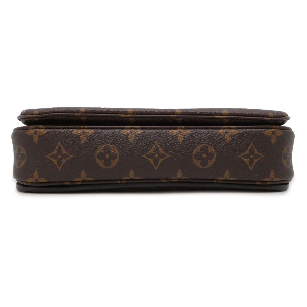 LOUIS VUITTON Pochette Metis Brown M44366 Monogram Love Padlock Size MM