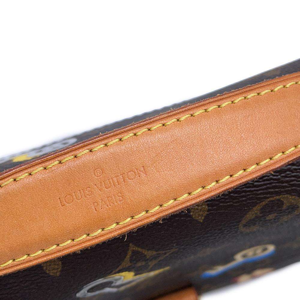 LOUIS VUITTON Pochette Metis Brown M44366 Monogram Love Padlock Size MM