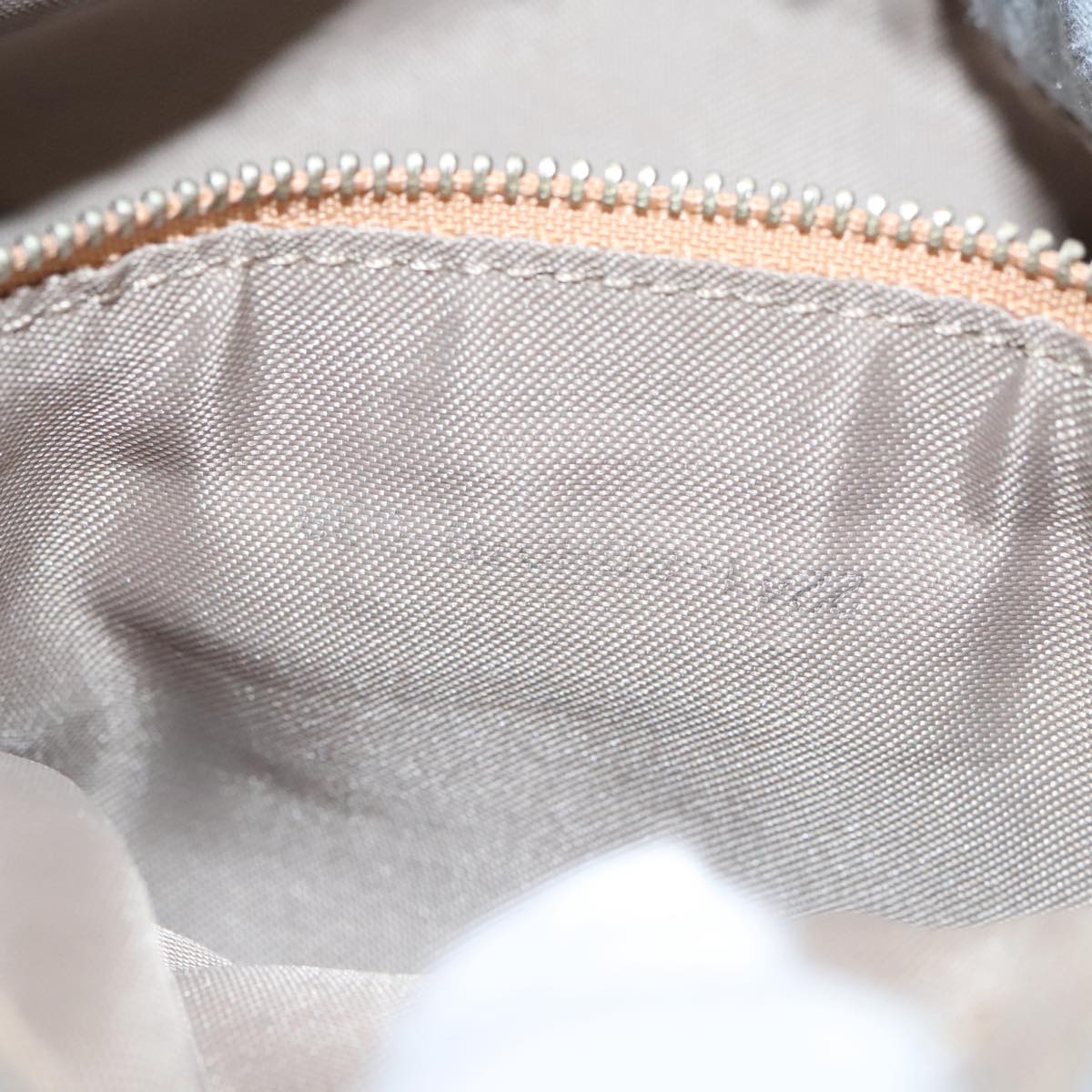 FENDI Zucchino Canvas Tote Bag Light Blue Silver 98887
