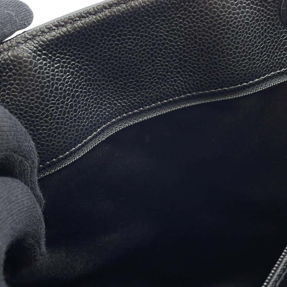 CHANEL GST tote BlackA50995 Caviar Leather