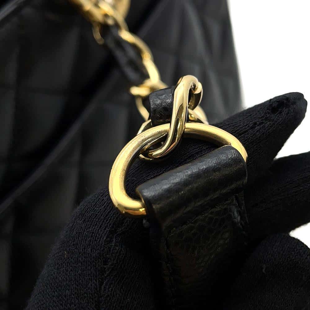 CHANEL GST tote BlackA50995 Caviar Leather