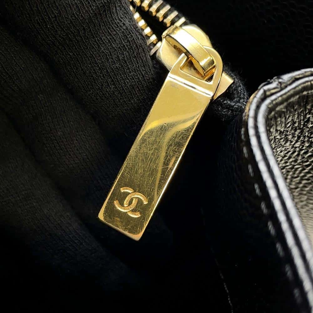 CHANEL GST tote BlackA50995 Caviar Leather