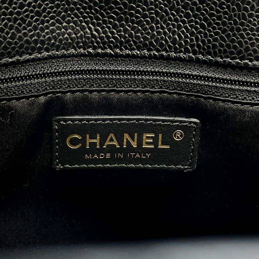 CHANEL GST tote BlackA50995 Caviar Leather