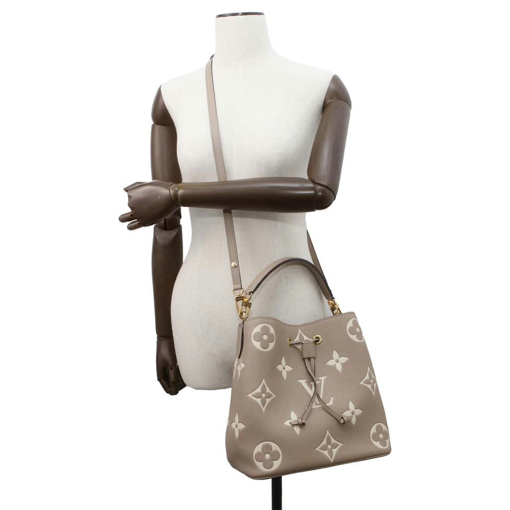 LOUIS VUITTON Neonoe Tourterelle/Claim M45555 Monogram Empreinte Leather Size MM