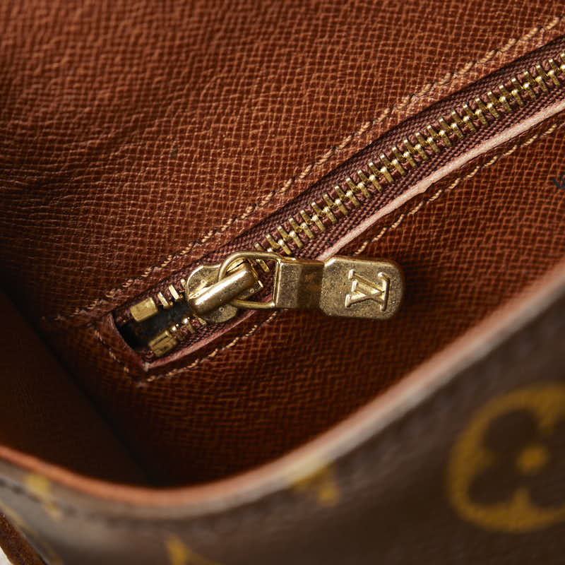 Louis Vuitton Monogram Mini Sankru Shoulder Bag M51244 Brown PVC Leather  Louis Vuitton