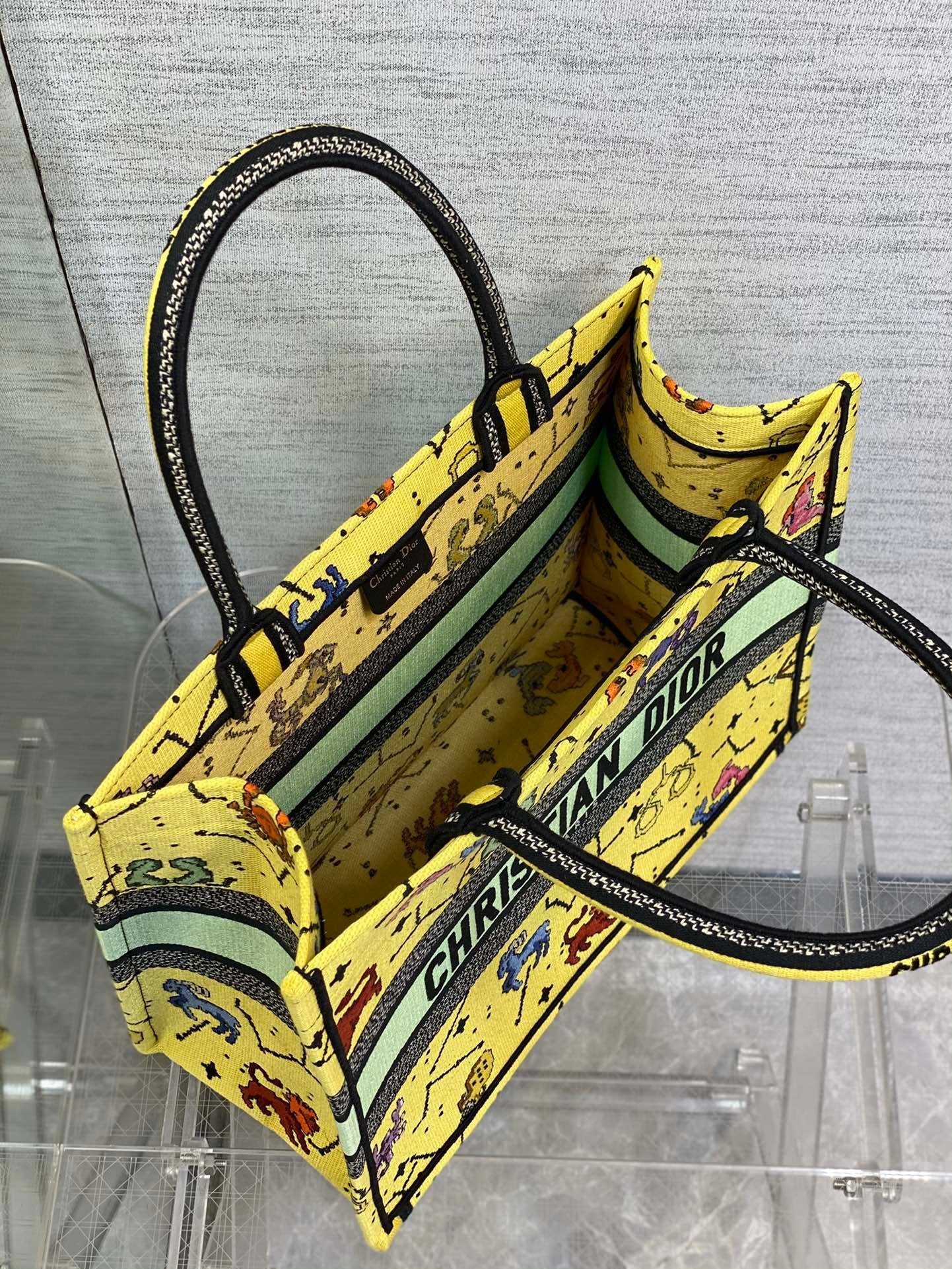 GLAMI MeGLAMIum Book Tote Yellow Multicolor, For Women, WomenÃ¢â‚¬â„¢s Handbags 14in/36cm CD