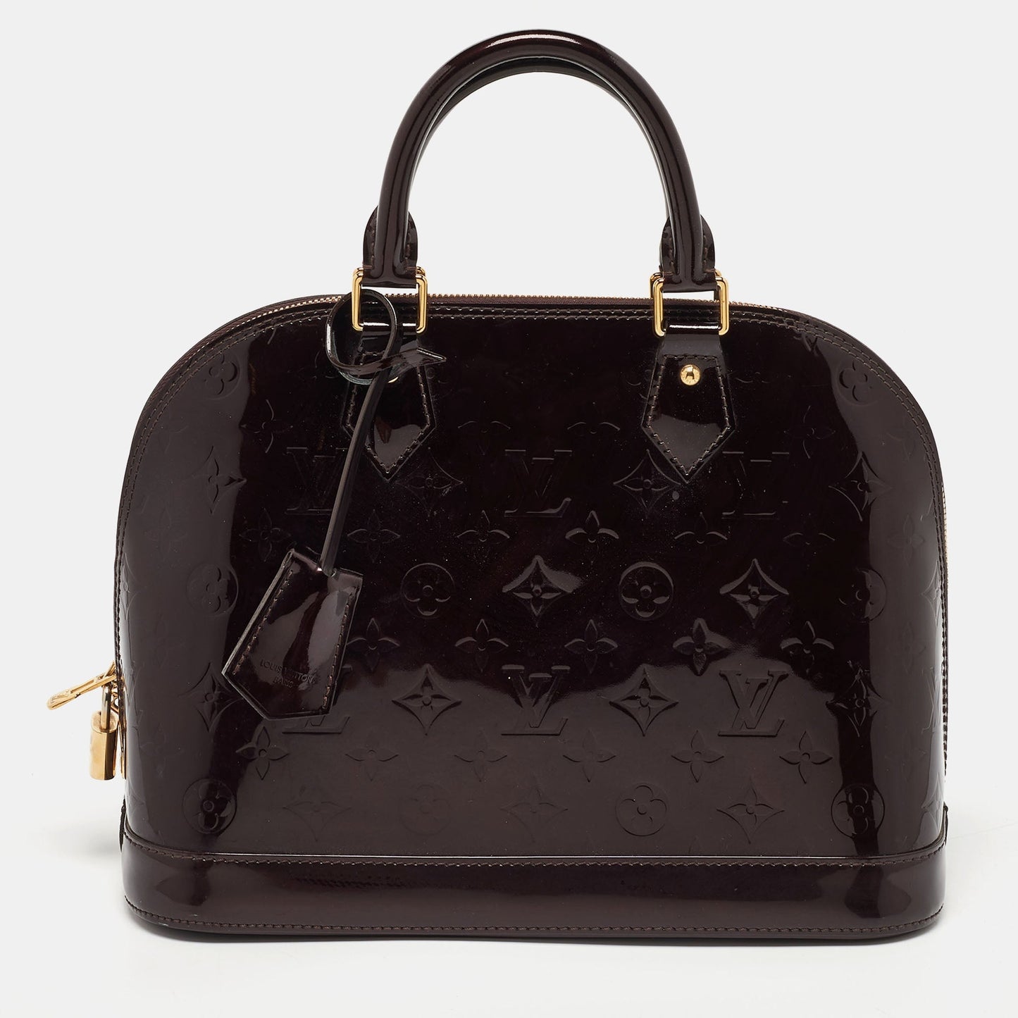 Louis Vuitton Amarante Monogram Vernis  Alma Pm Bag