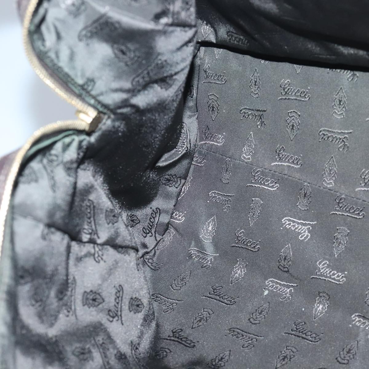 GUCCI GG crystal Hand Bag Beige Gold 181488 99035