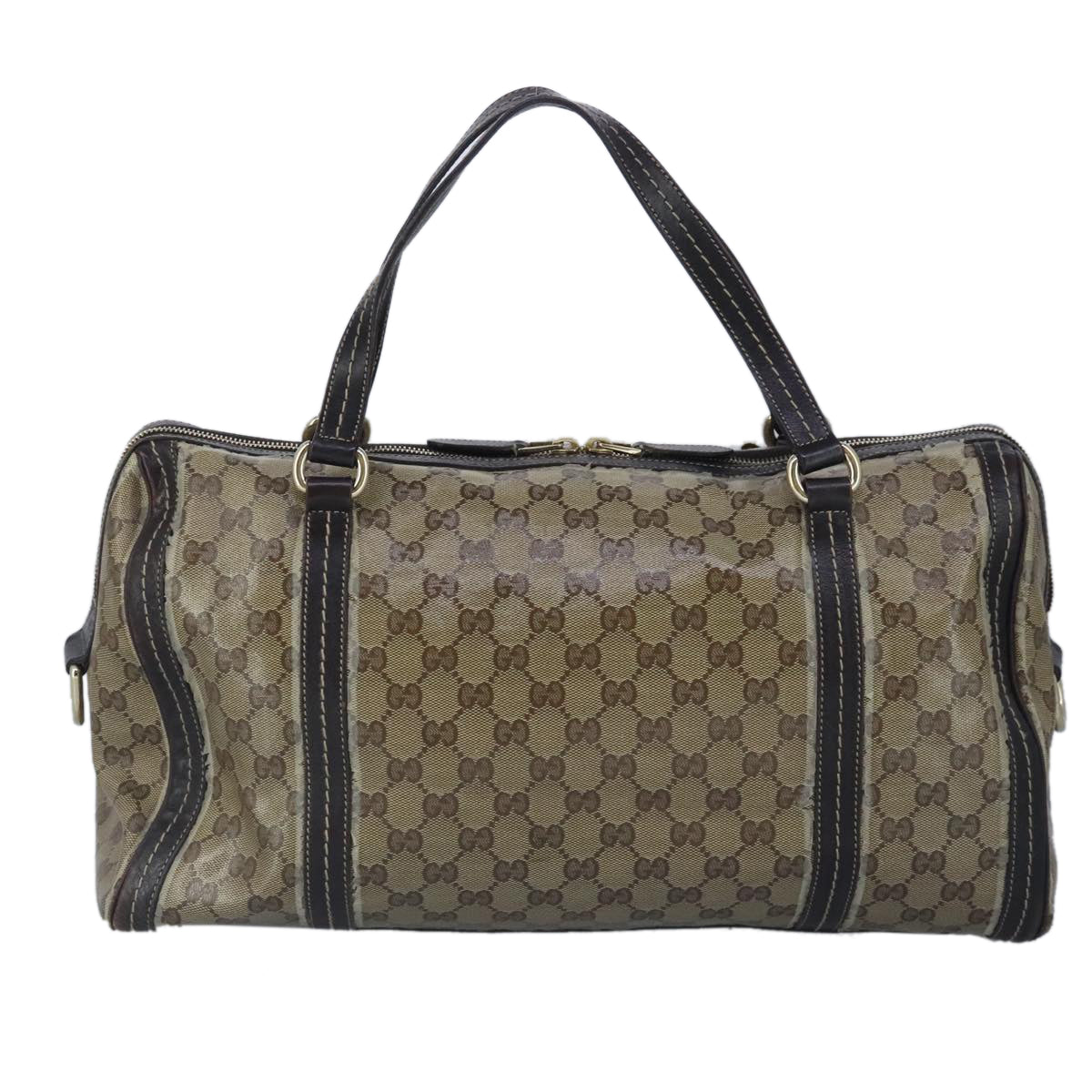 GUCCI GG crystal Hand Bag Beige Gold 181488 99035