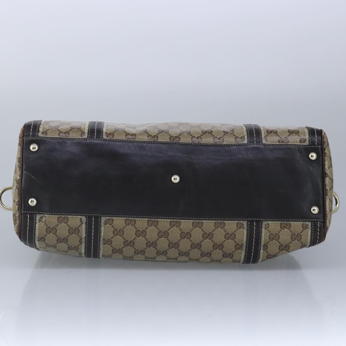 GUCCI GG crystal Hand Bag Beige Gold 181488 99035