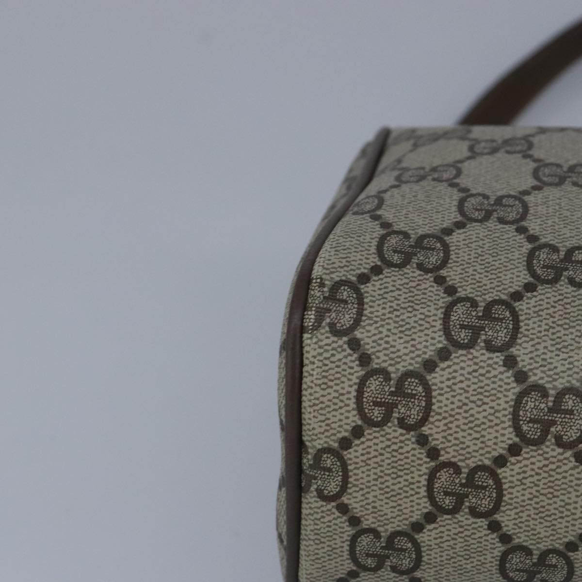 GUCCI GG Supreme Web Sherry Line Shoulder Bag PVC Beige Red 99138