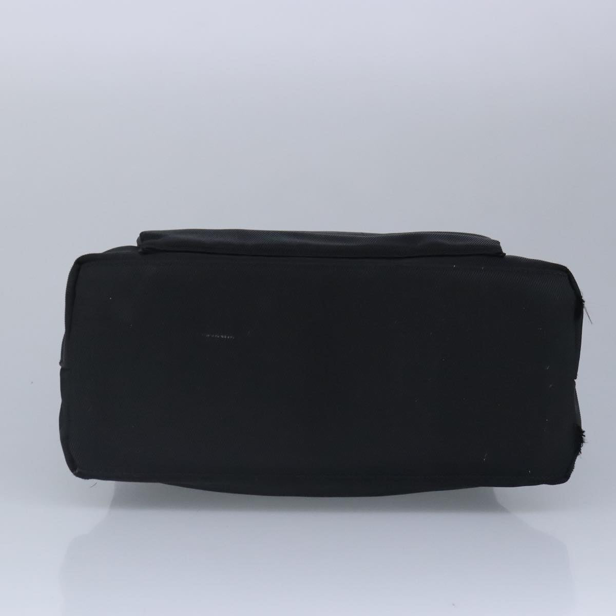 GUCCI Bamboo Hand Bag Nylon 2way Black Silver 99165