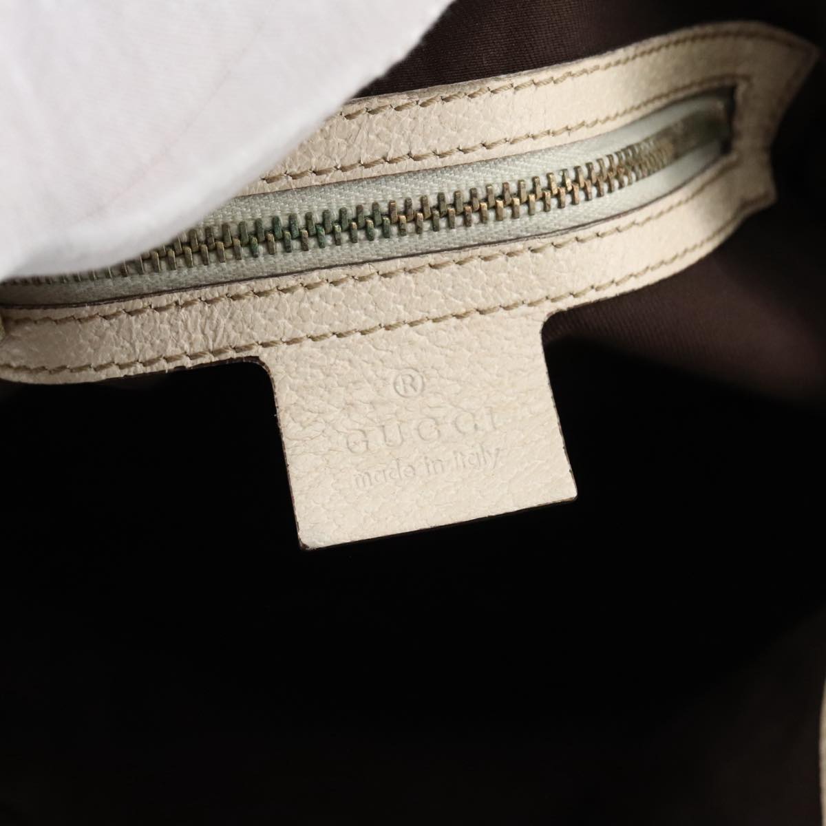 GUCCI GG Canvas Tote Bag Beige Gold 163288 99307