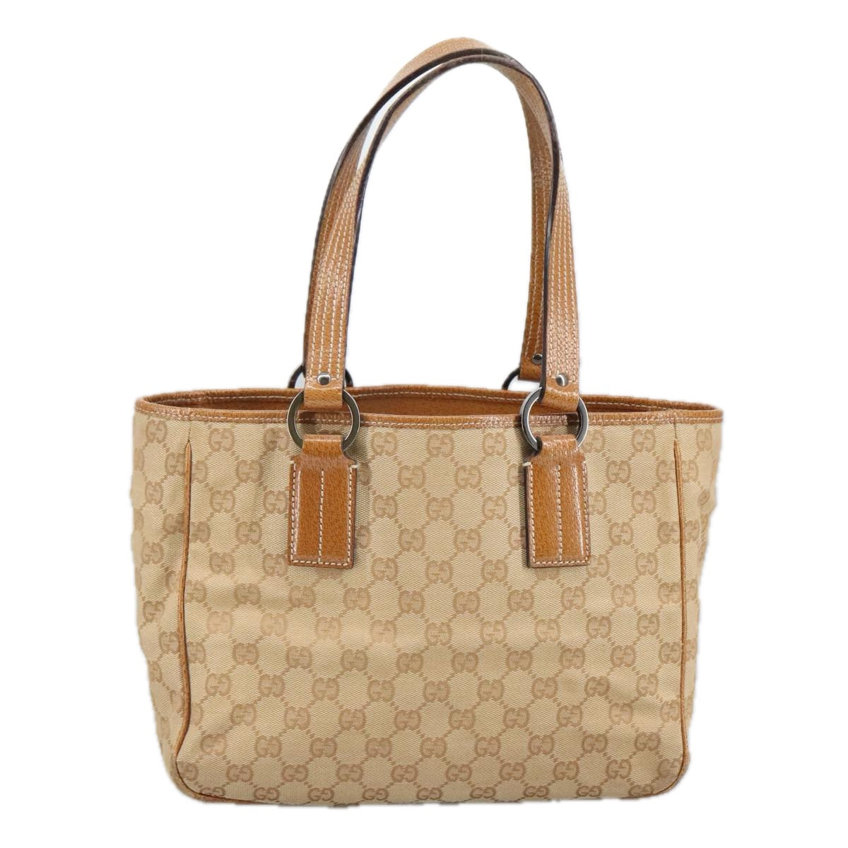 GUCCI GG Canvas Shoulder Bag Beige 113019 99309