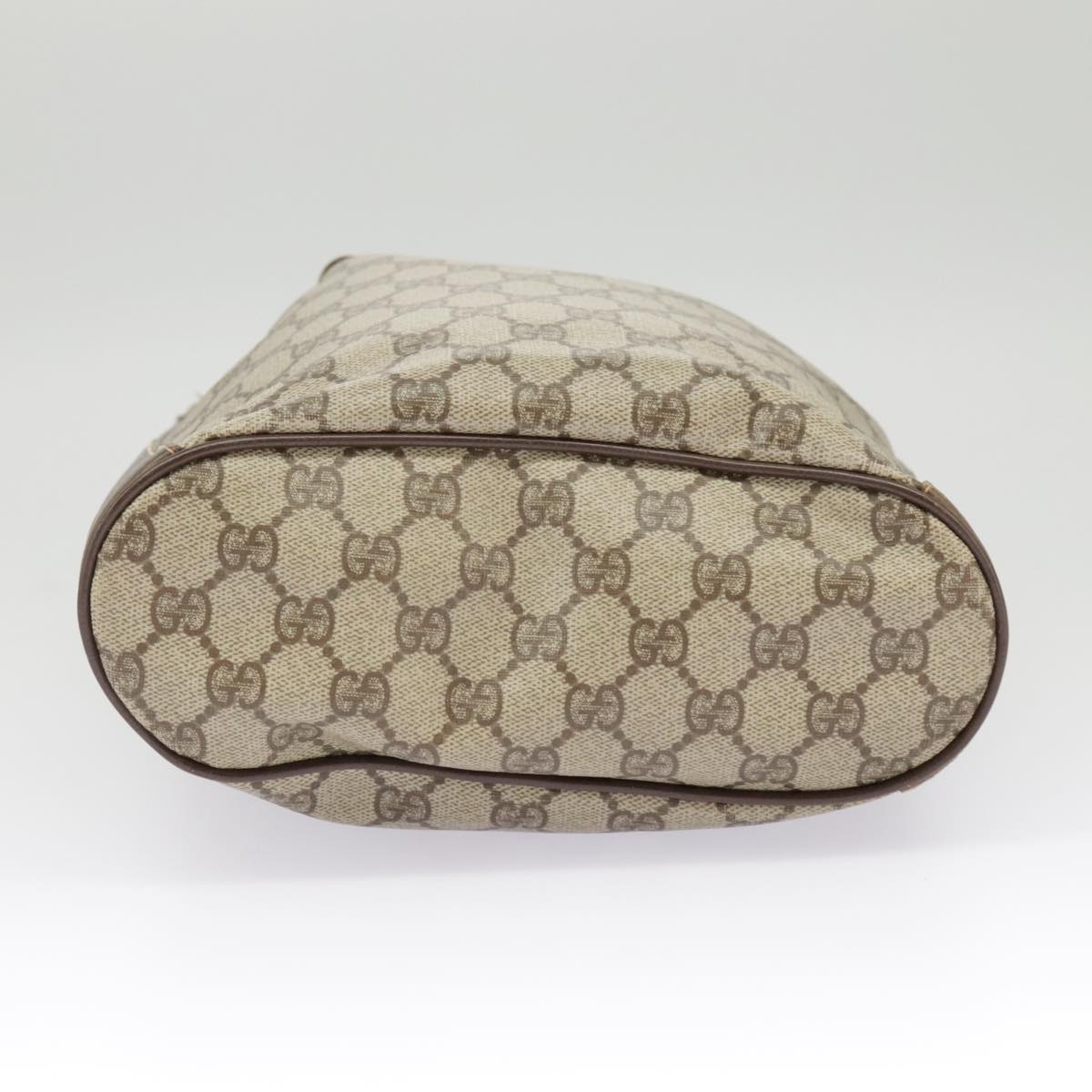 GUCCI GG Supreme Web Sherry Line Shoulder Bag PVC Beige 164 02 034 99316