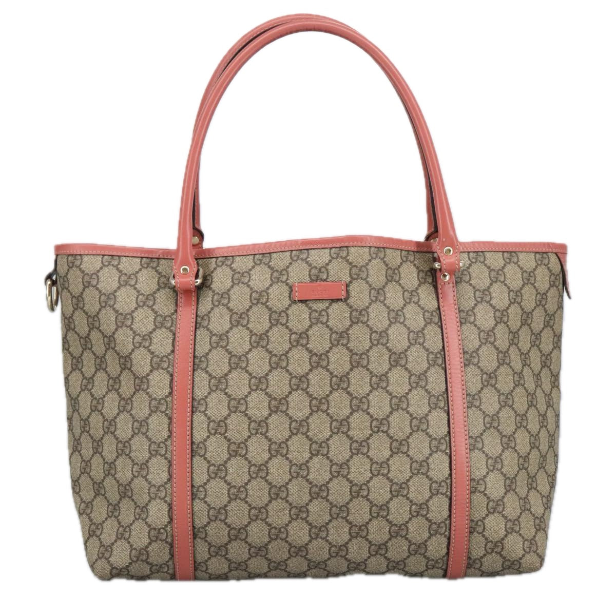 GUCCI GG Supreme Shoulder Bag PVC Beige 197953 99318