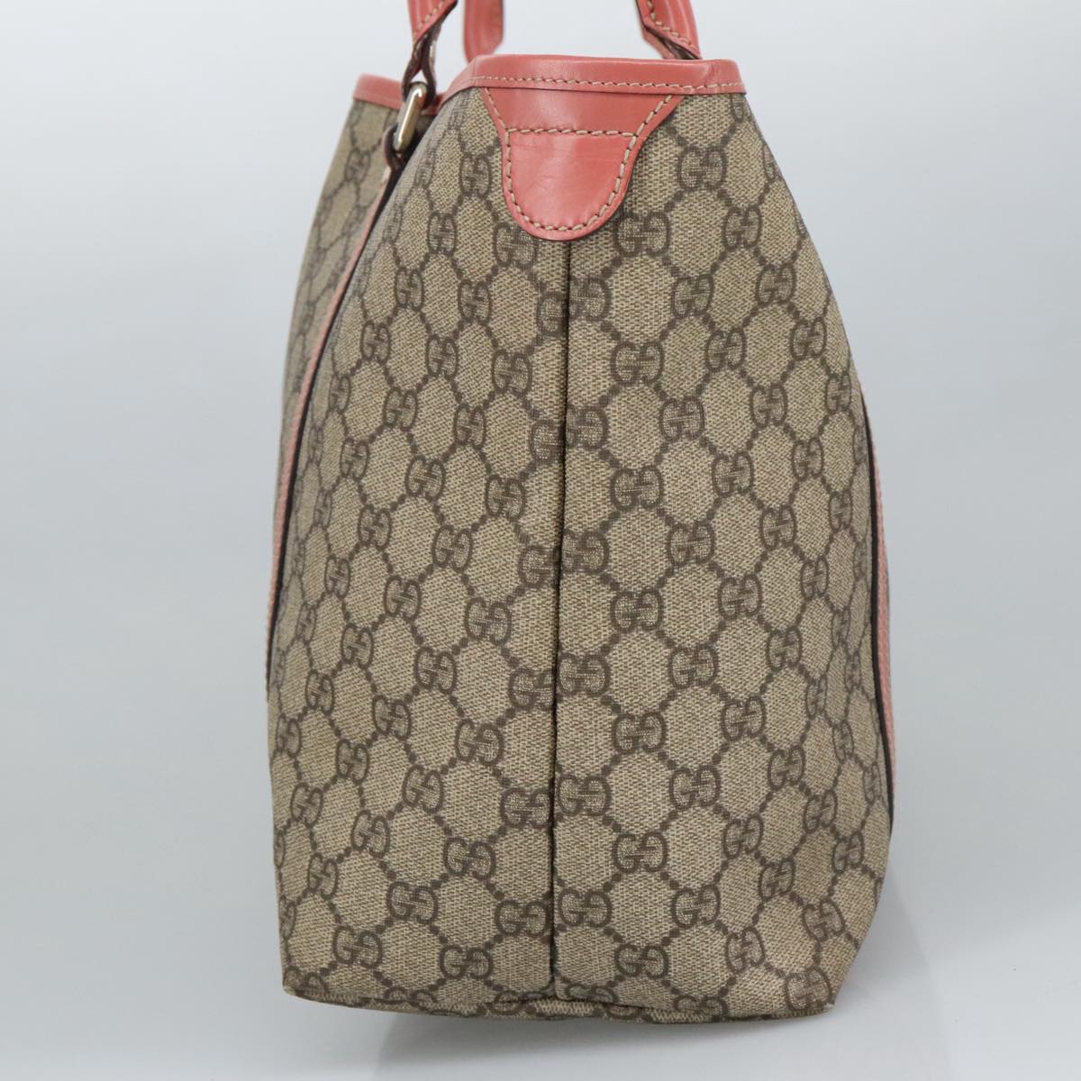 GUCCI GG Supreme Shoulder Bag PVC Beige 197953 99318