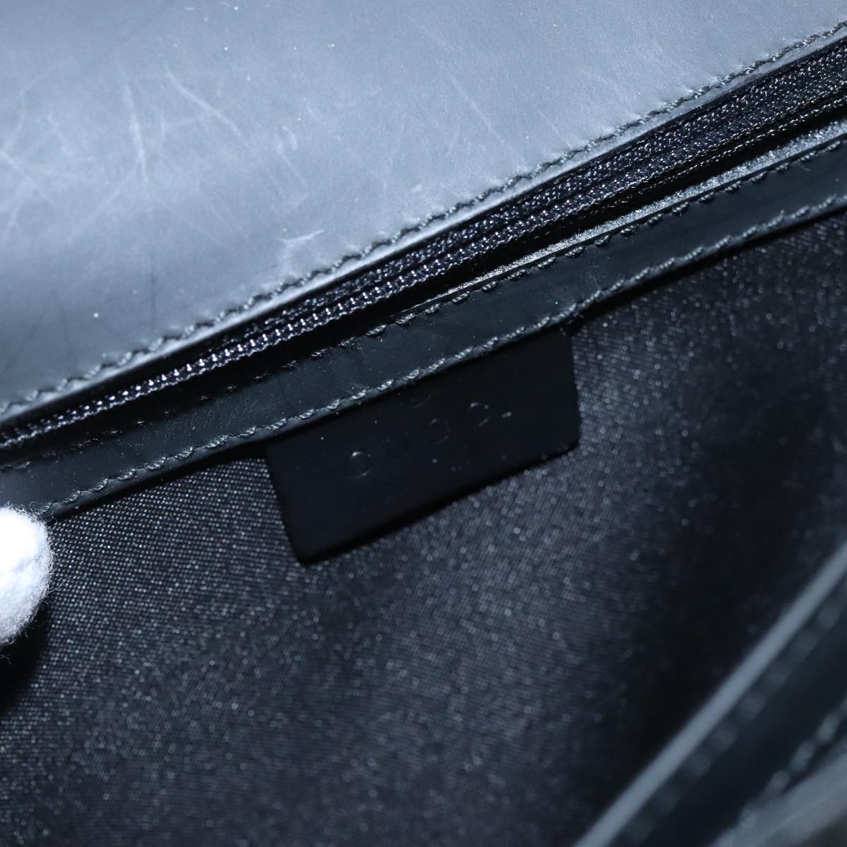 GUCCI GG Canvas Clutch Bag Black Silver 018 1600 99320