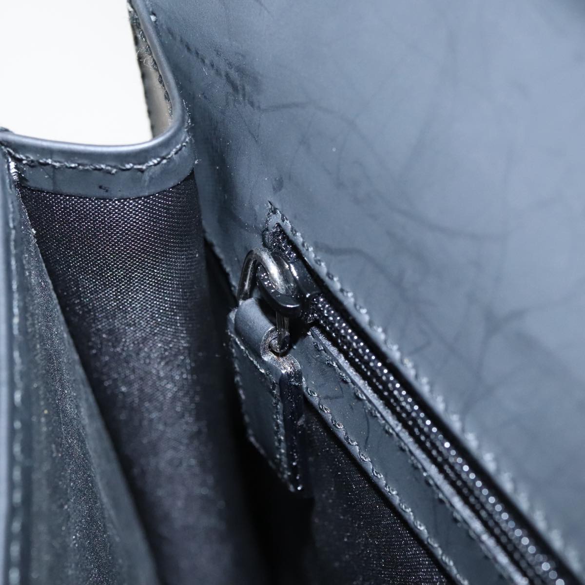 GUCCI GG Canvas Clutch Bag Black Silver 018 1600 99320