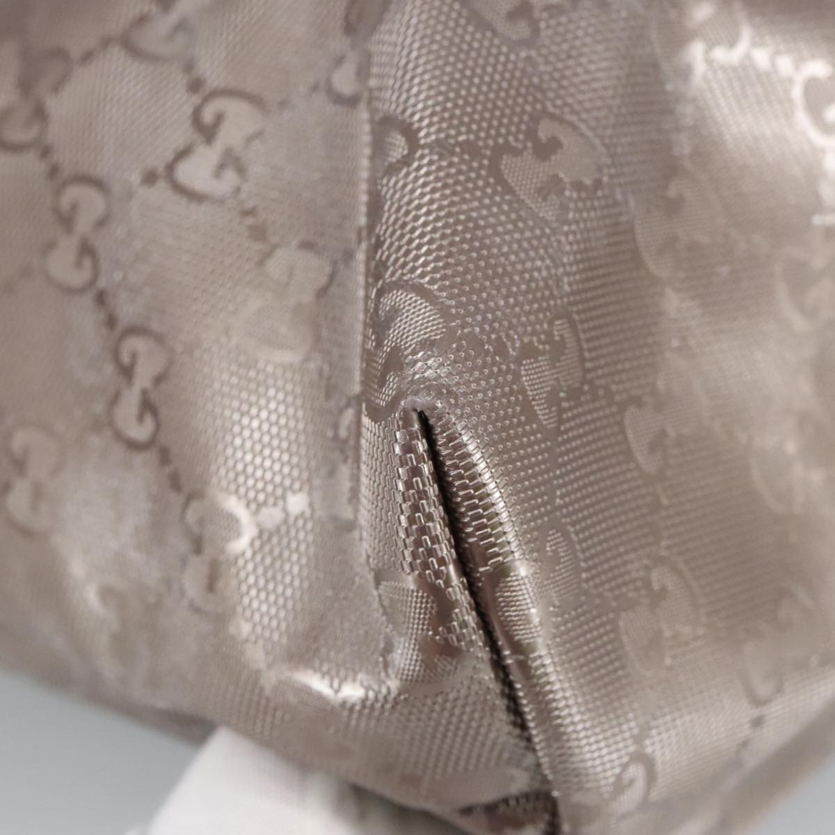 GUCCI GG Canvas Shoulder Bag Gray 327787 99346