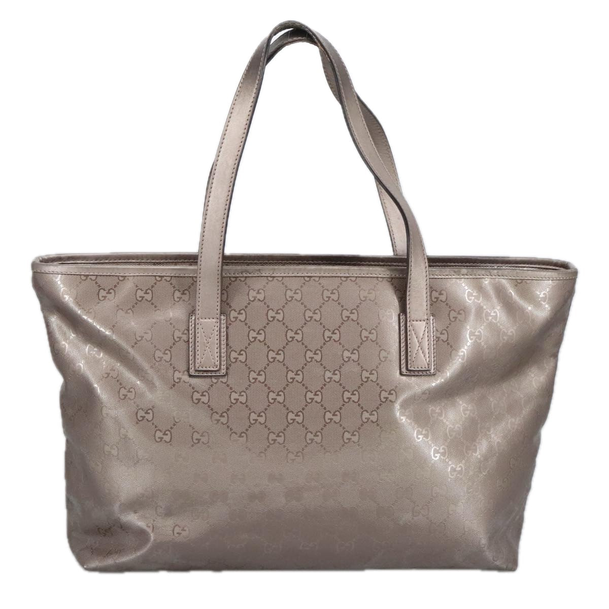 GUCCI GG Canvas Shoulder Bag Gray 327787 99346