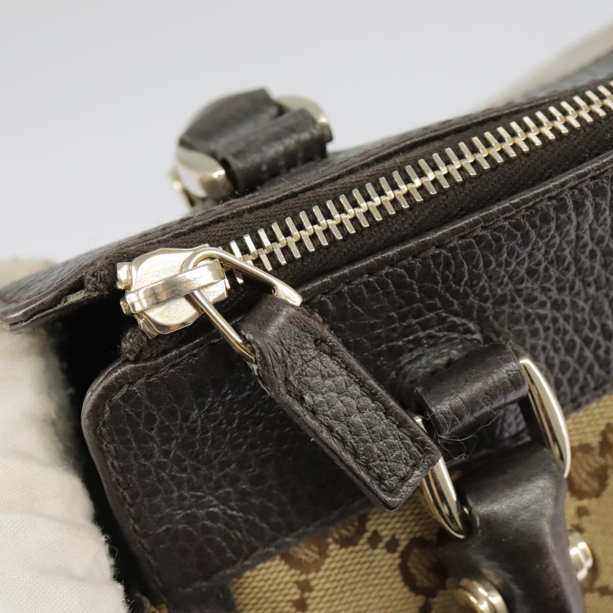 GUCCI GG Crystal Shoulder Bag Beige Gold 327787 99347