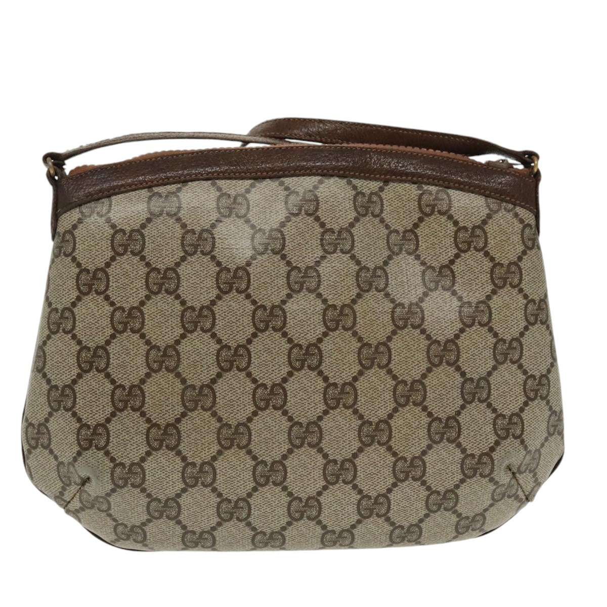 GUCCI GG Supreme Web Sherry Line Shoulder Bag PVC Beige Red Green 99352