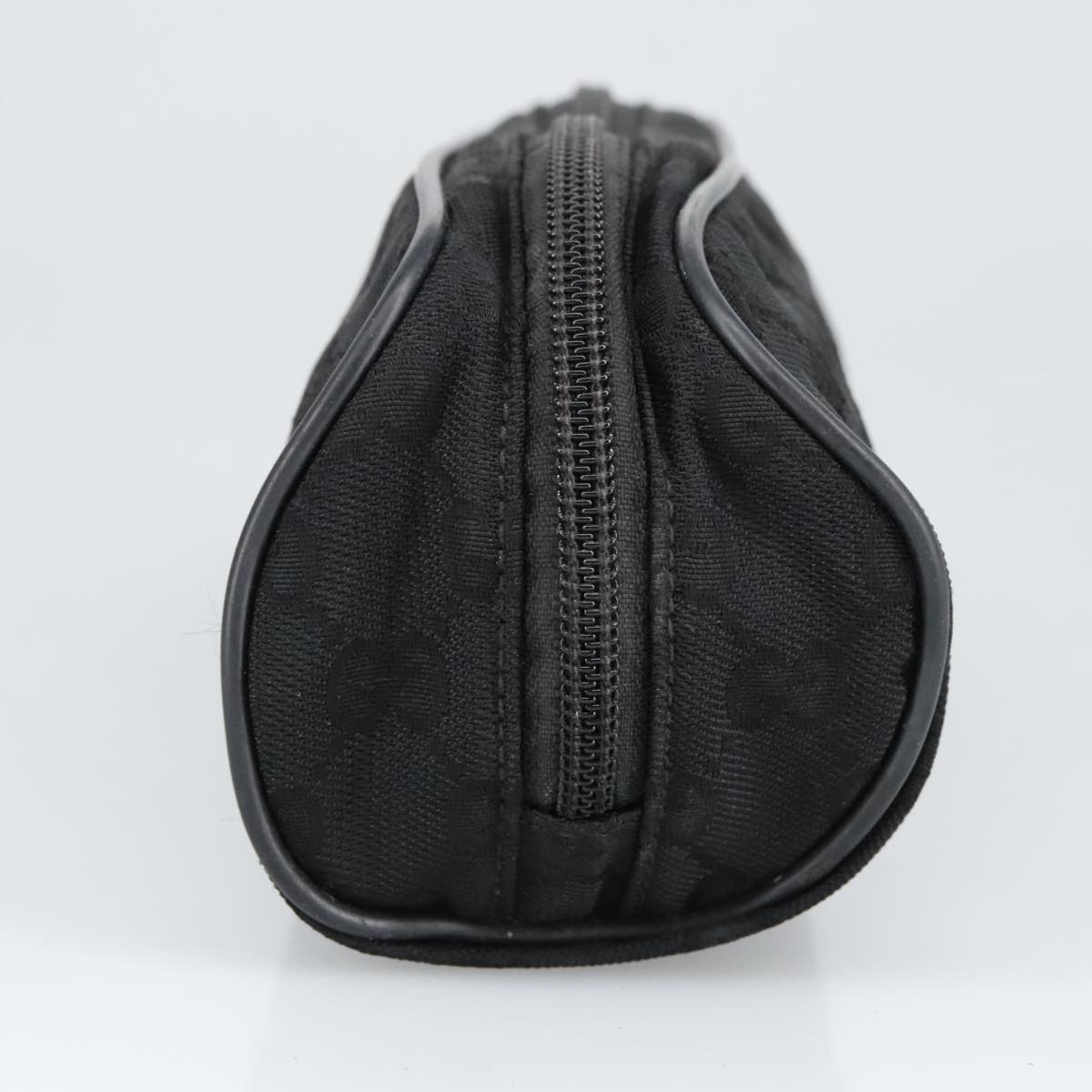 GUCCI GG Canvas Pouch Black Silver 137377 99356