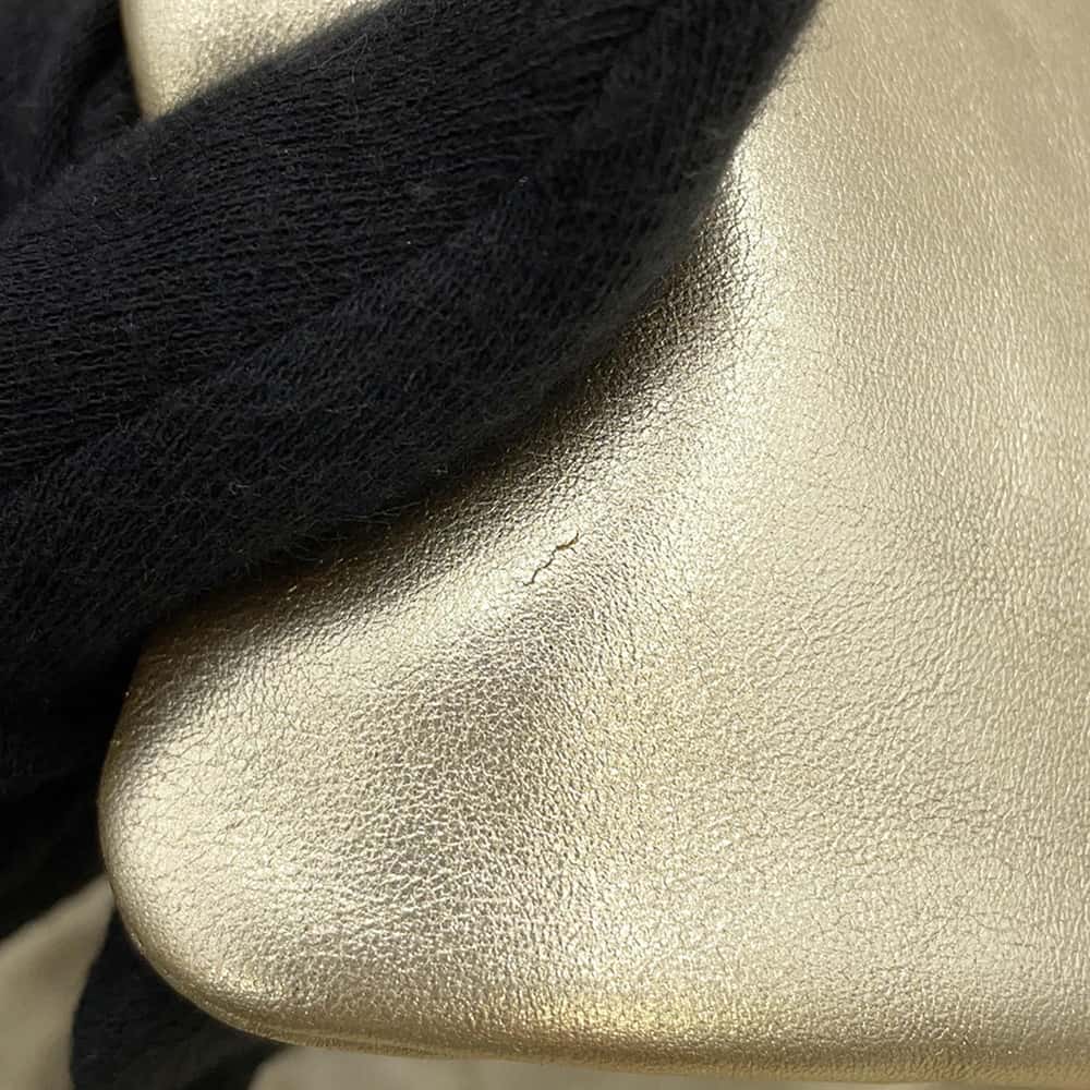 CHANEL CHANEL 22 Handbag GoldAS3261 Metallic Calf LeatherLeather Size Small