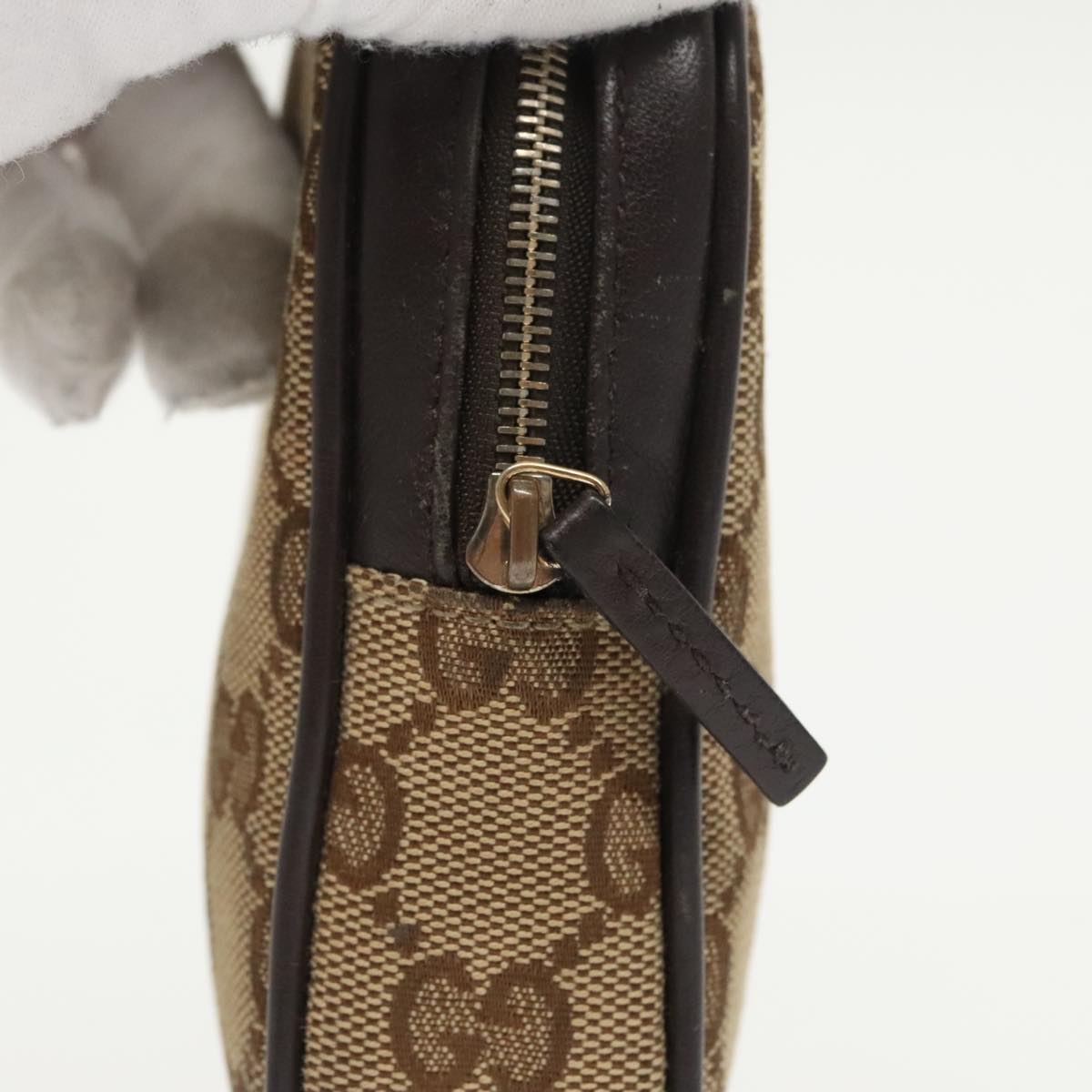 GUCCI GG Canvas Pouch Beige 115249 99414