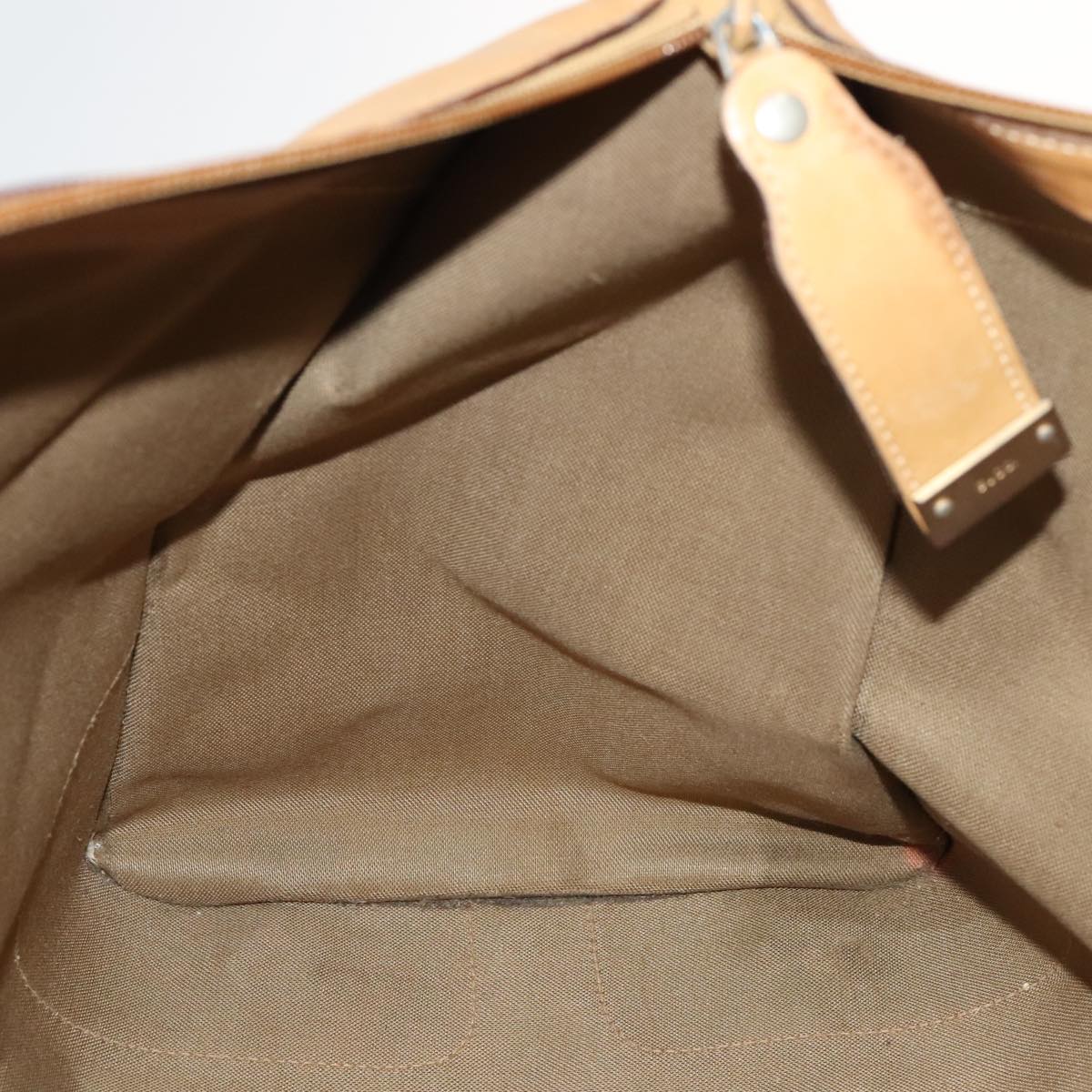GUCCI Micro GG Canvas Boston Bag PVC Leather 2way Beige 99419
