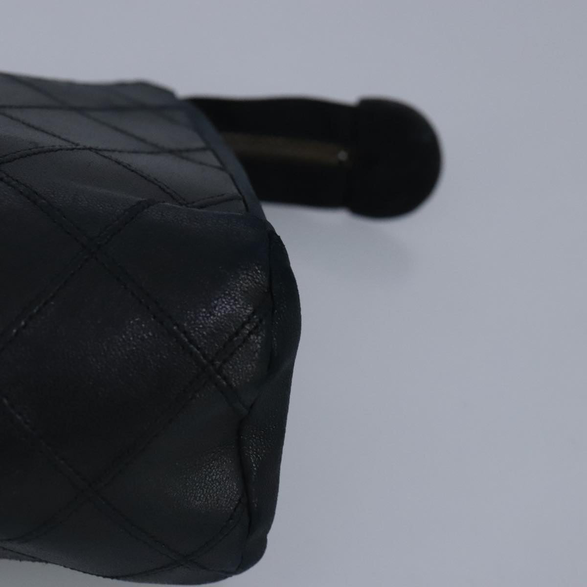 CHANEL Clutch Bag Lamb Skin Black CC 99480