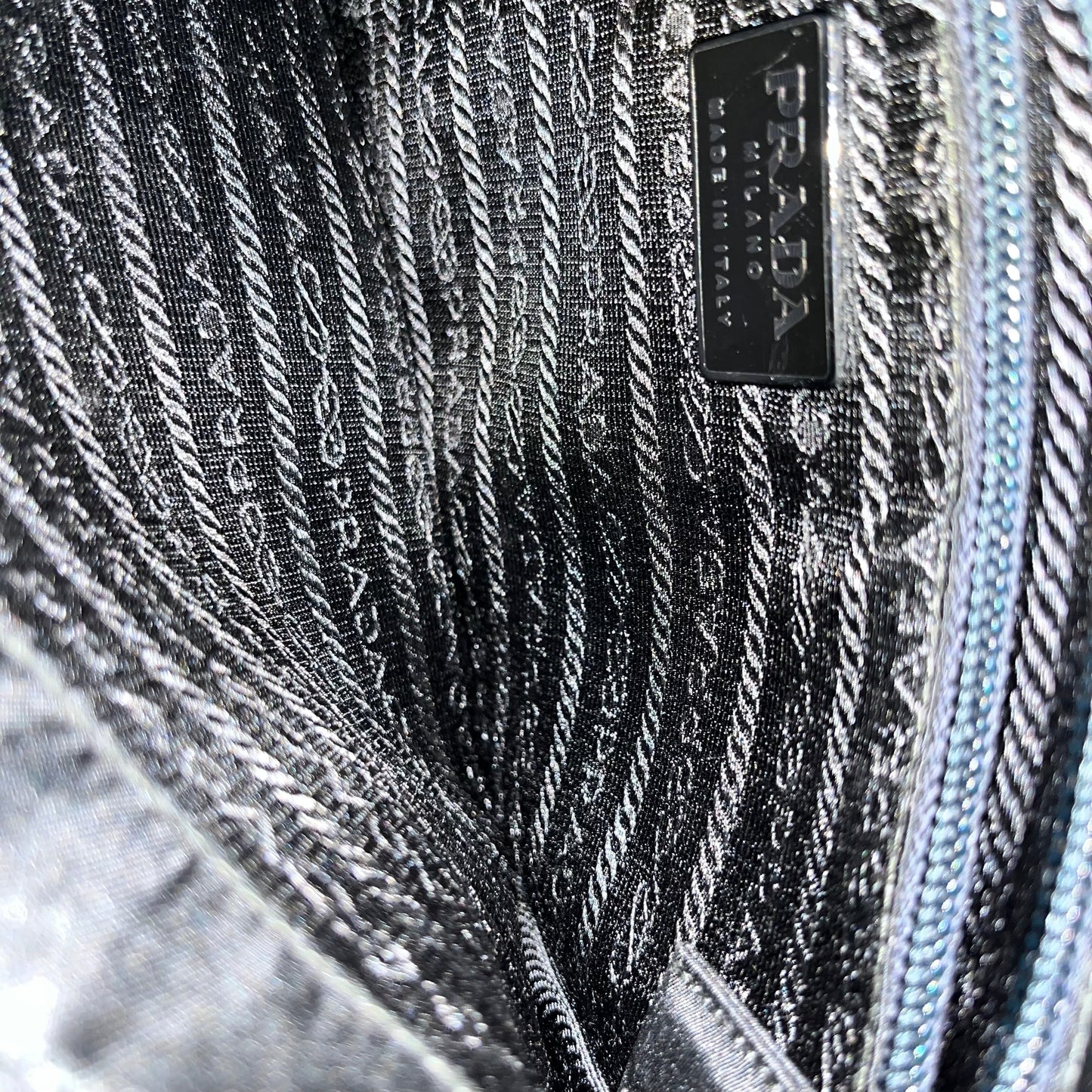 PRADA Spazzolato Tesstuto Nylon Shoulder Bag