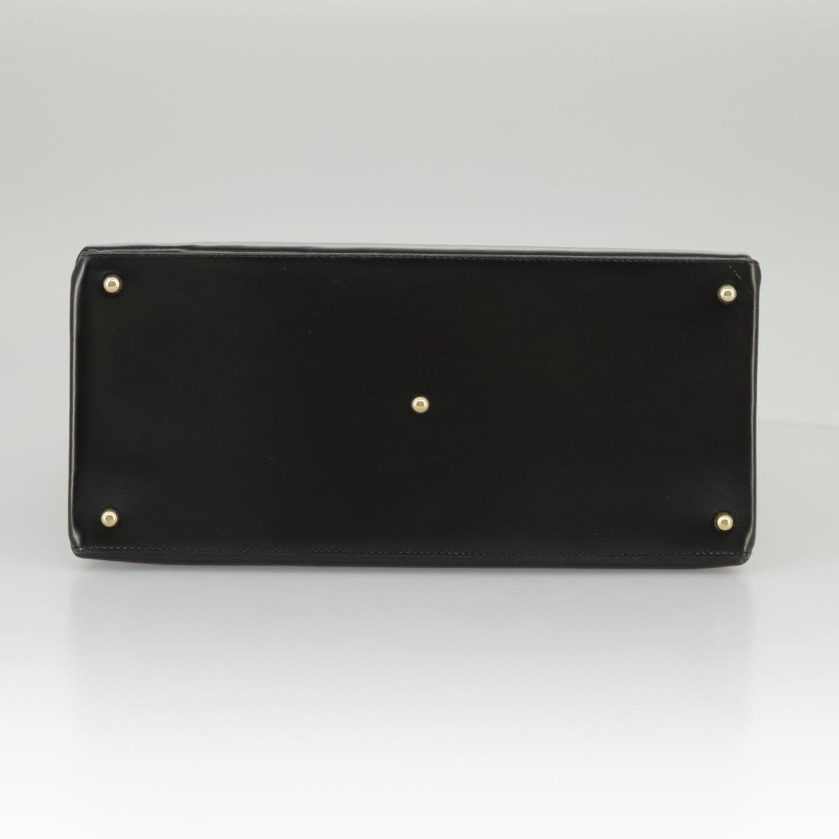 GUCCI Hand Bag Enamel 2way Black Gold 000 2046 0562 99537