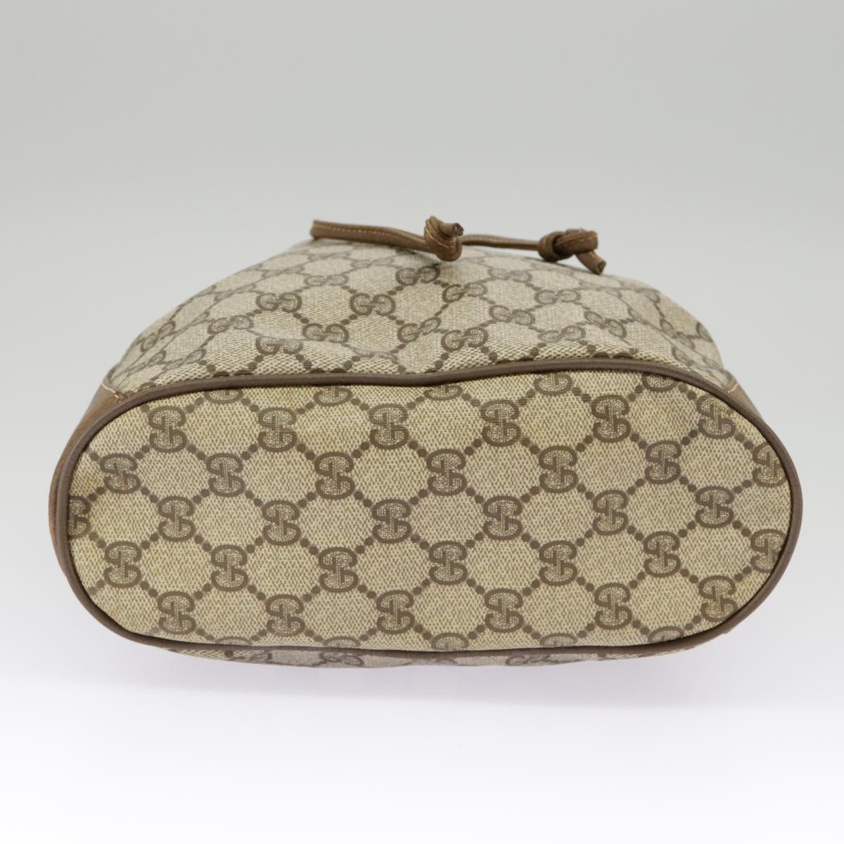 GUCCI GG Supreme Web Sherry Line Shoulder Bag PVC Beige Red 14 02 034 99654