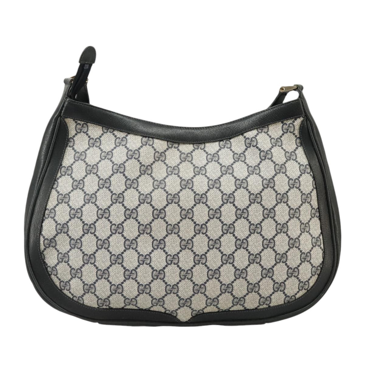 GUCCI GG Supreme Sherry Line Shoulder Bag PVC Navy Red 72 001 4467 99663