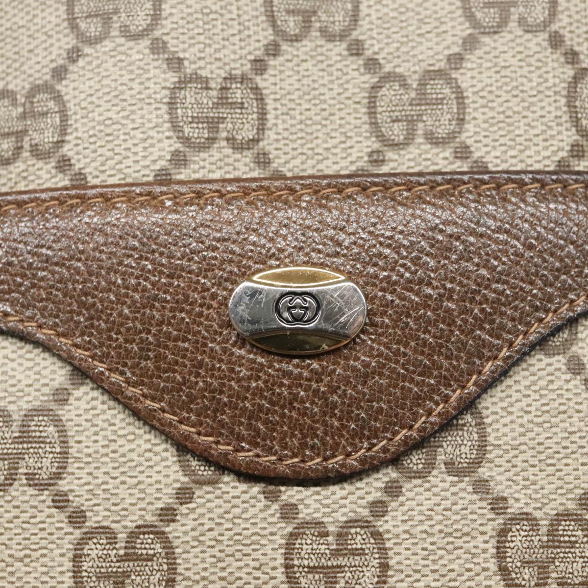 GUCCI GG Supreme Web Sherry Line Tote Bag PVC Beige Red 39 02 003 99689