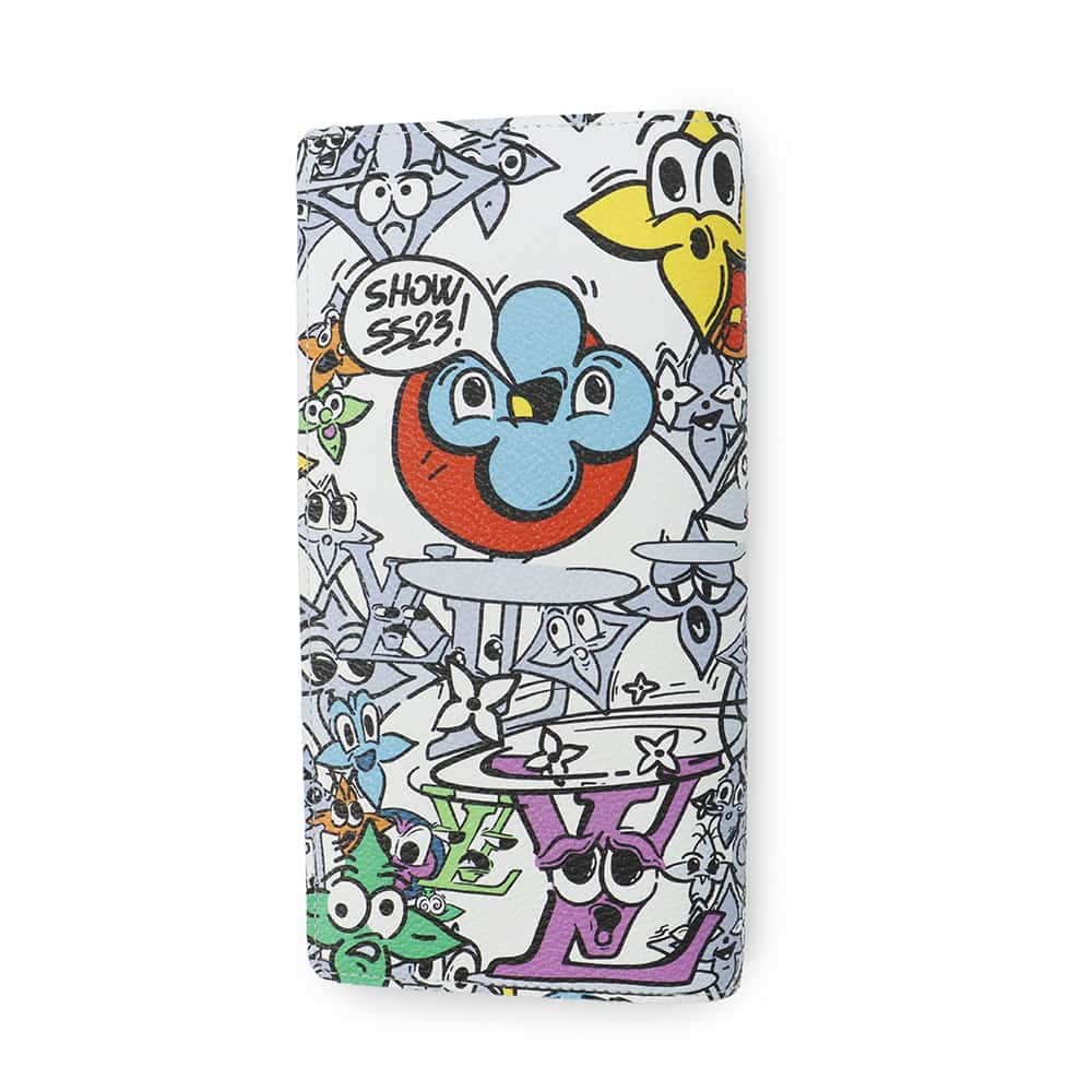LOUIS VUITTON Portefeuille Brazza NM White/Multicolor M82011 Monogram・Comic