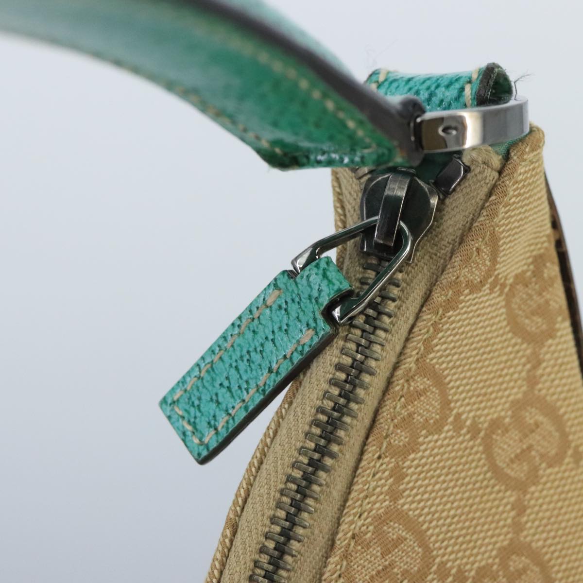 GUCCI GG Canvas Shoulder Bag Beige 124358 99867