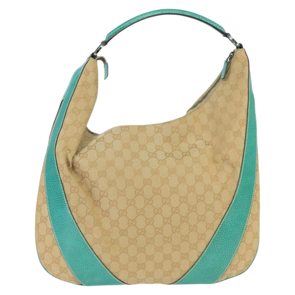 GUCCI GG Canvas Shoulder Bag Beige 124358 99867