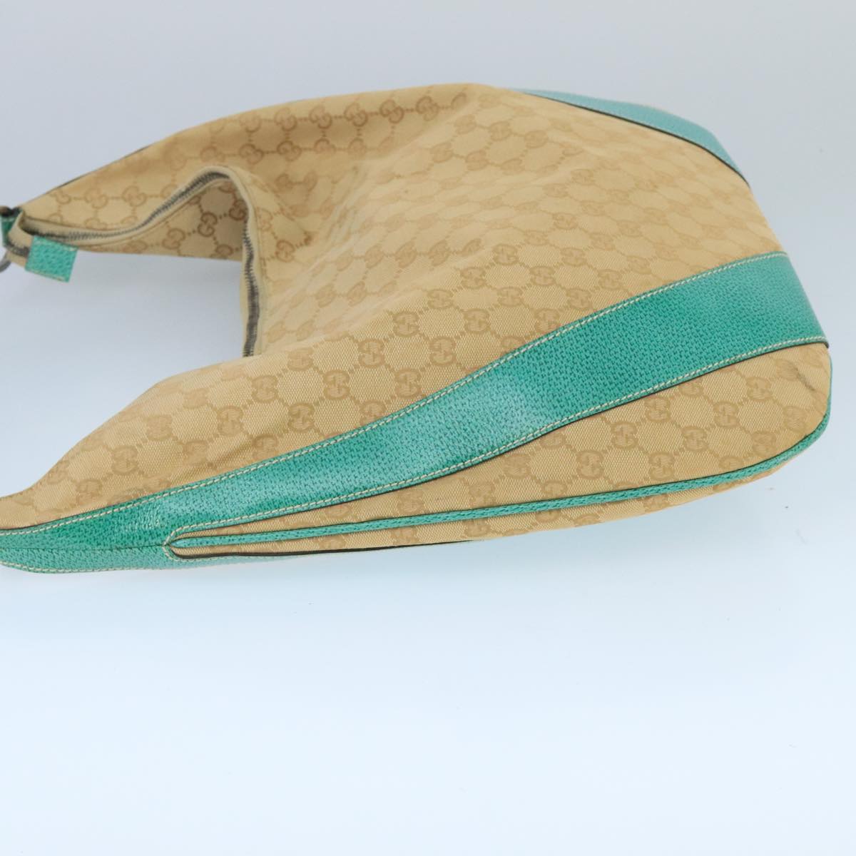 GUCCI GG Canvas Shoulder Bag Beige 124358 99867
