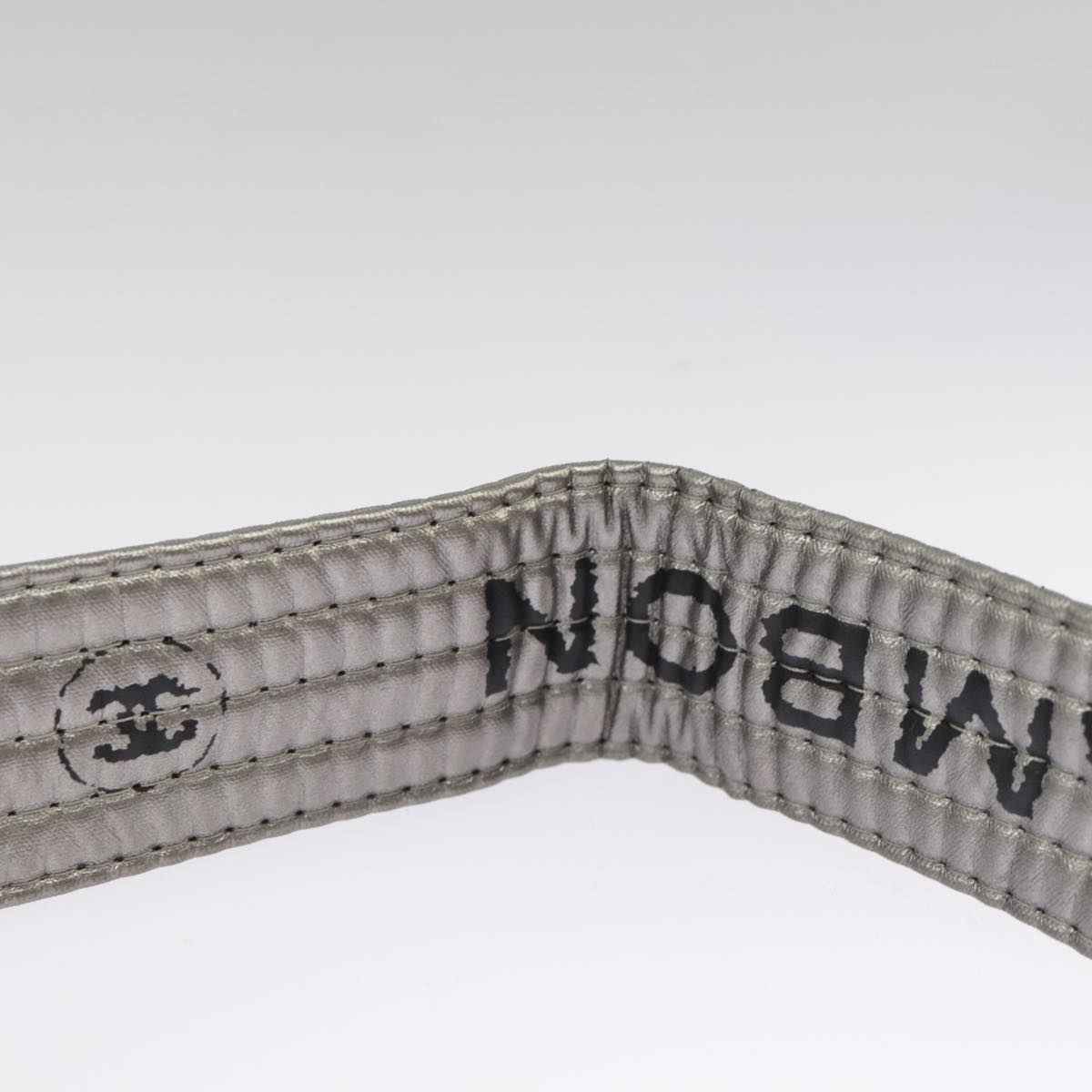 CHANEL Unlimited Shoulder Bag Nylon Silver CC 99931
