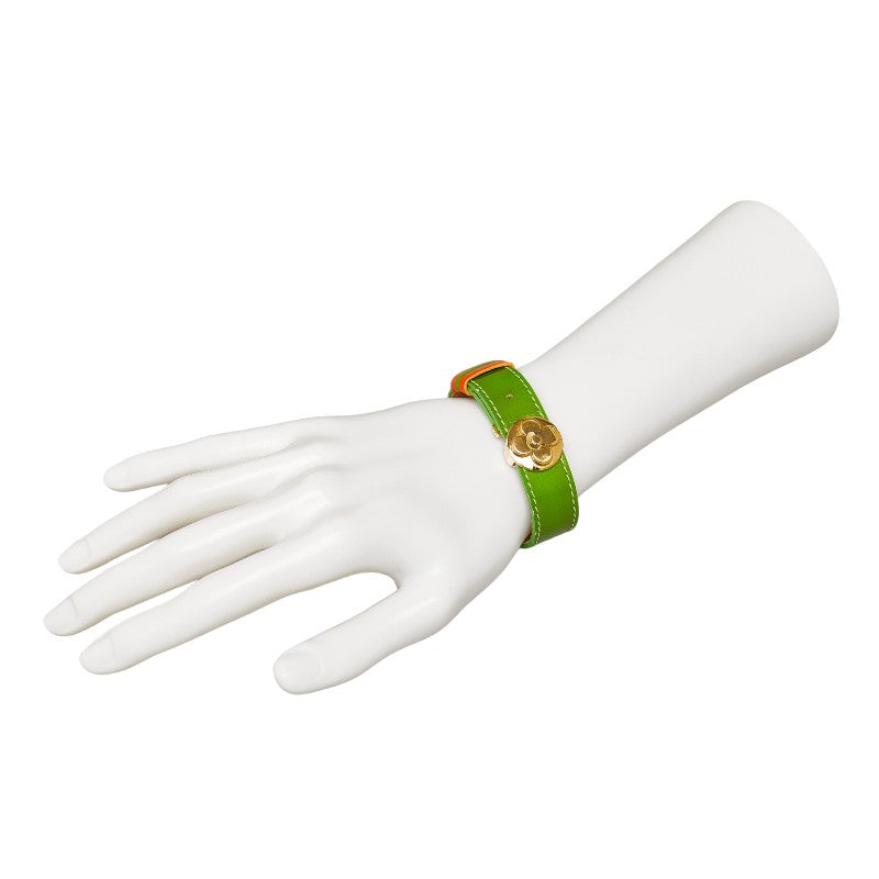 Louis Vuitton Monogram -Rack Bracelet M91931 Green Orange G Leather  Louis Vuitton