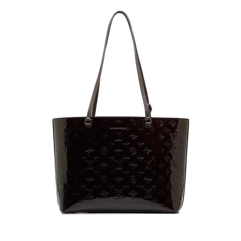 Louis Vuitton Monogram Verney Long Beach MM Tortoise Bag M90475 Amarant Pearl Patent Leather  Louis Vuitton