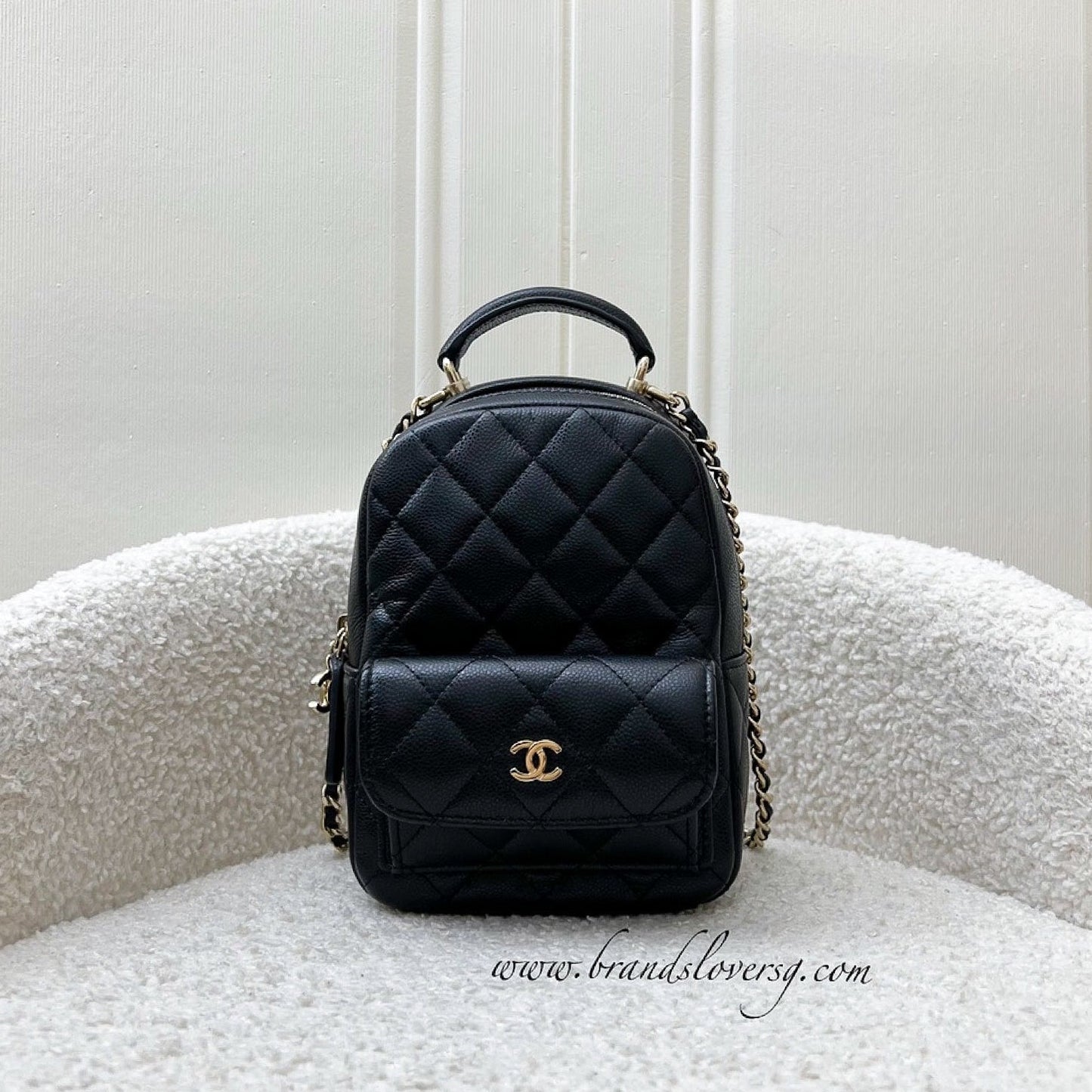 GLM-24C Mini Backpack in Caviar and LGHW (Model: AP3753)