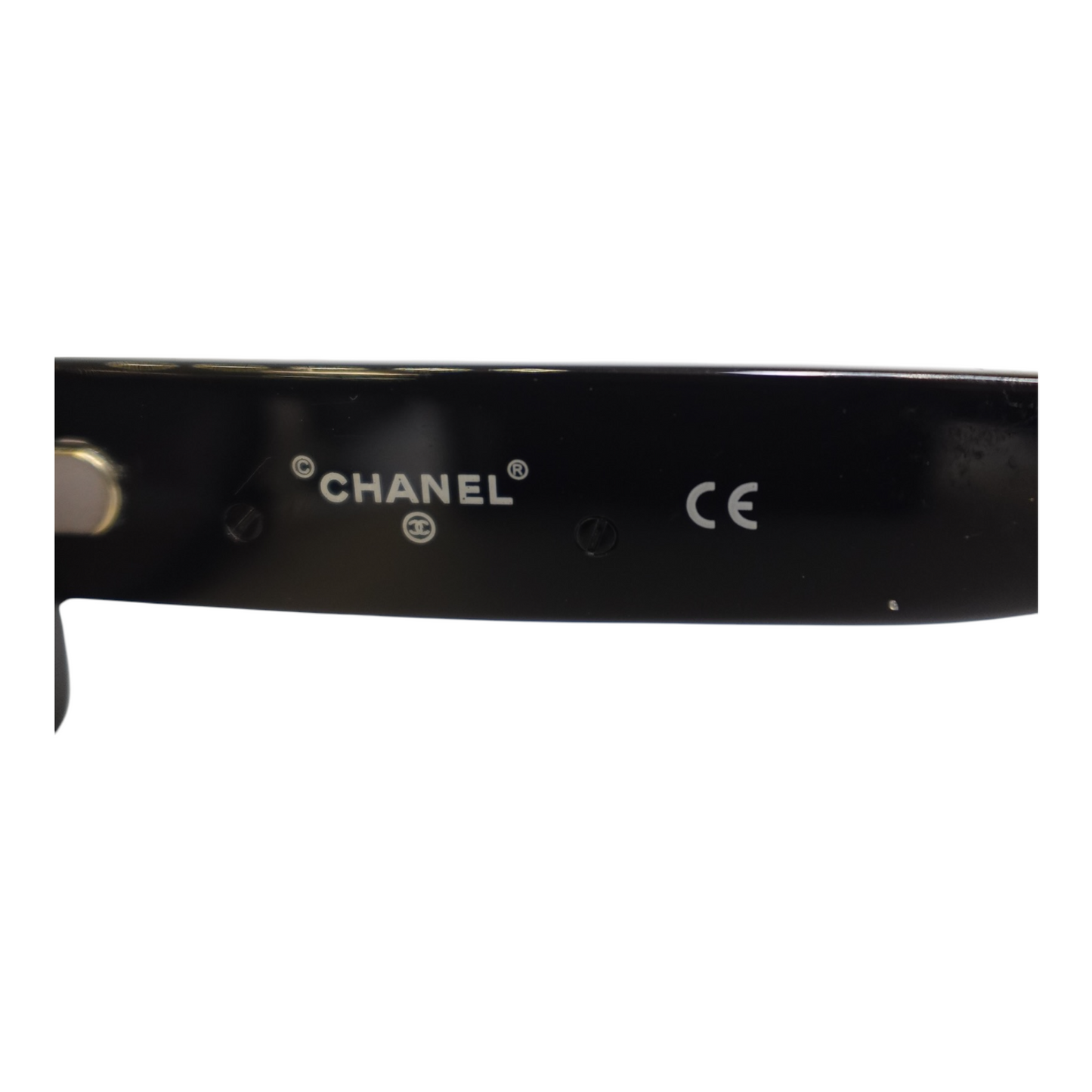 Chanel CC Black Rectangular Sunglasses