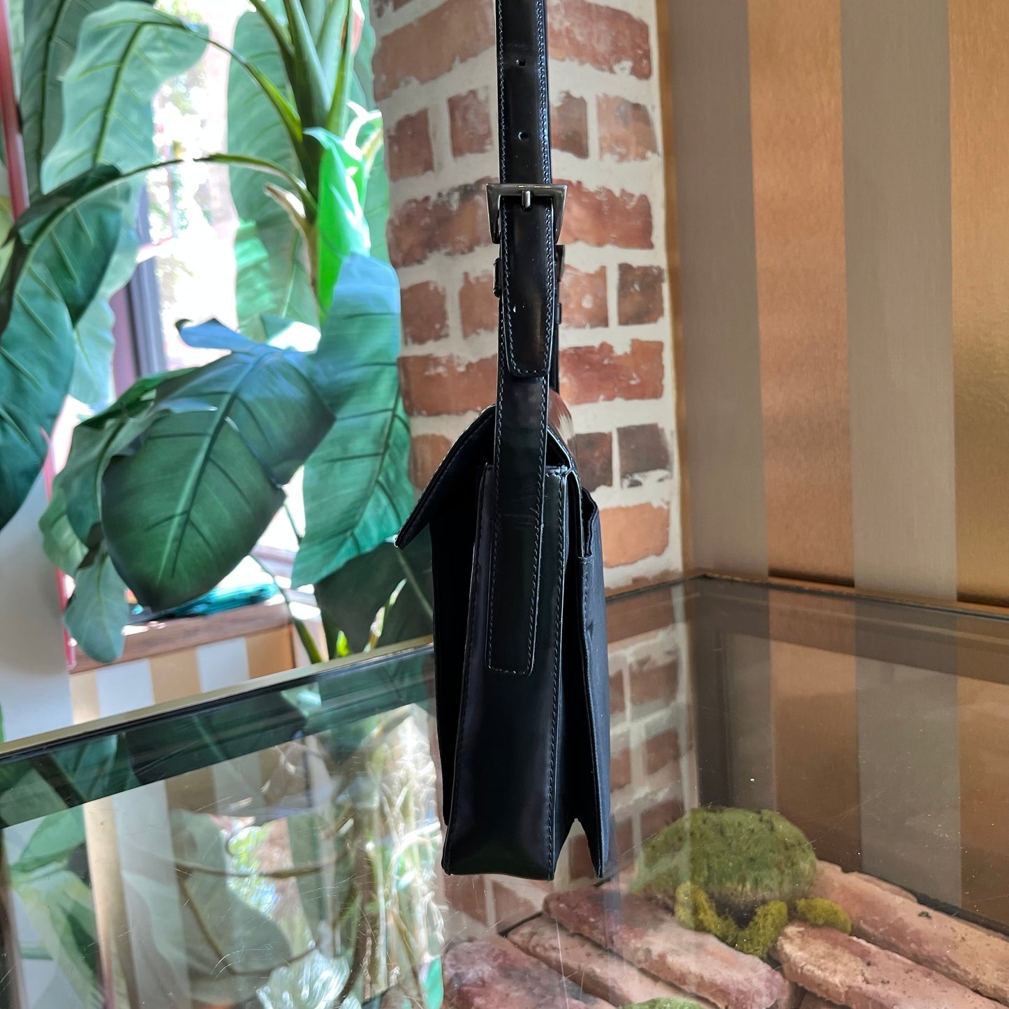 PRADA Spazzolato Tesstuto Nylon Shoulder Bag