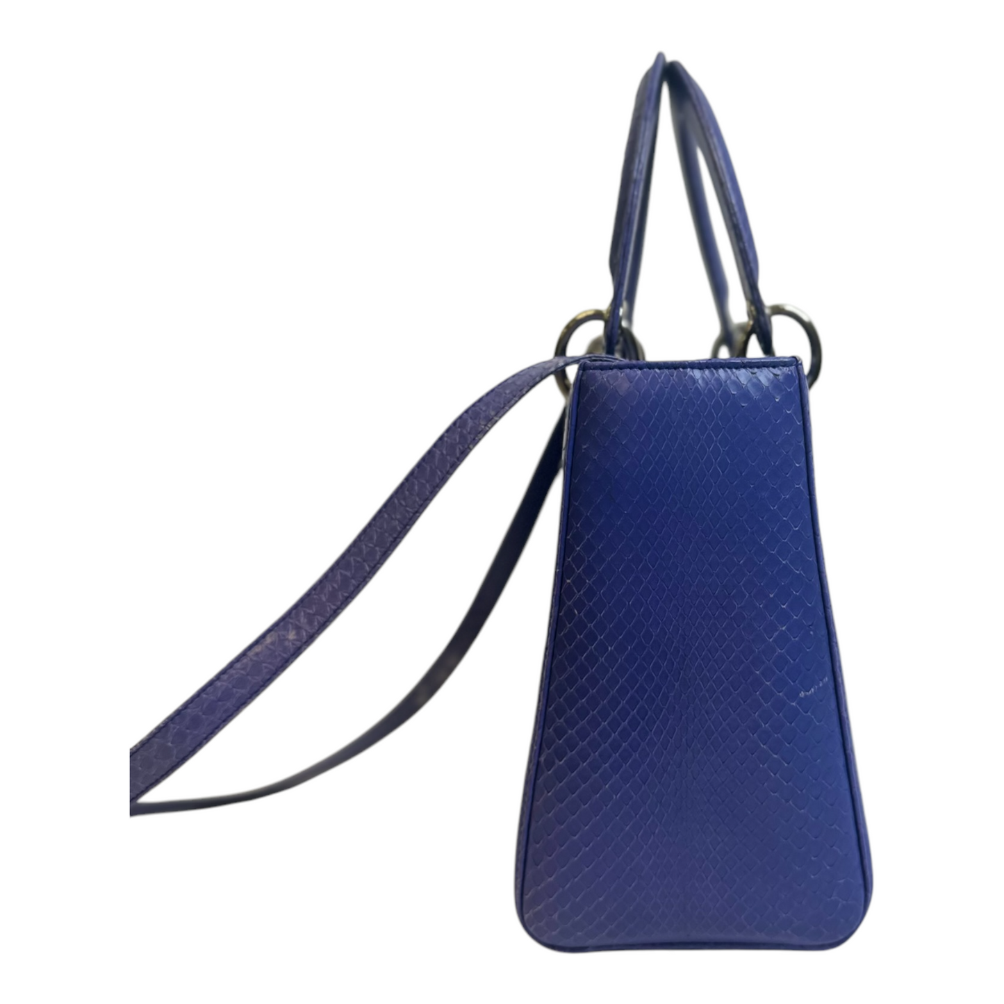 Christian Dior Snakeskin Medium Lady Dior Lavender